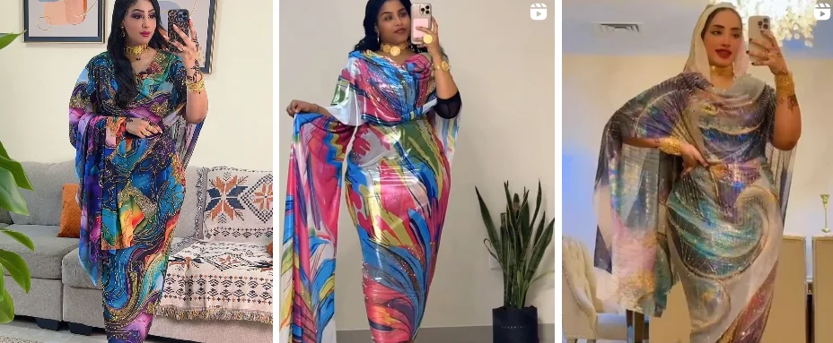 2026 Design Trends for the Sudanese Toub: Colors, Prints & Draping Techniques.