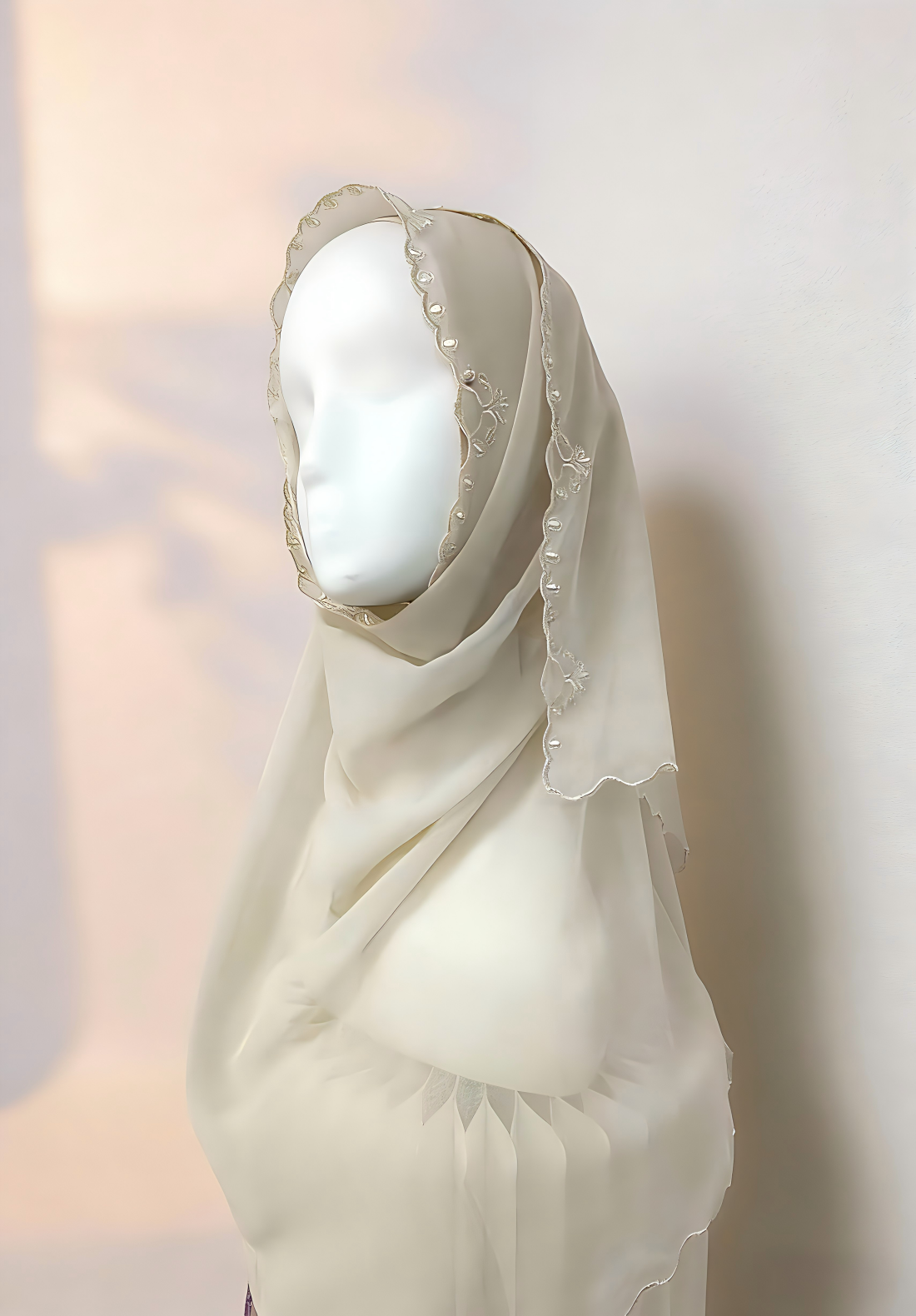 High Quality Customized Solid embroidered Tudung Bawal Digital Hijab Ethnic Scarves Shawl 