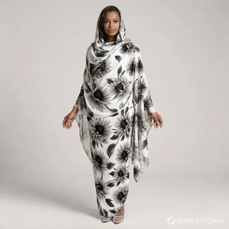 sudanese-toub-monochrome-sunflower-print.webp