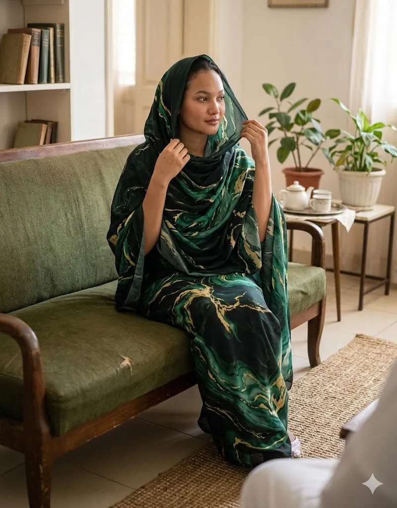 Lightweight Cotton Sudanese Toub: A Key Fabric Trend in 2026(pic2) jinlai-textile-custom-emerald-green-sudanese-toub.webp